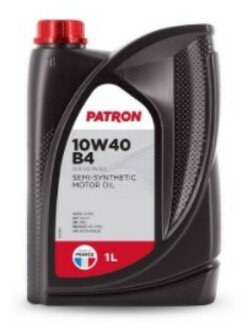 10W40 B4 1L ORIGINAL PATRON Масло моторное полусинтетическое 1л-для легковых автомобилей ACEA A3/B4, API SN/CF, MB 229.1, RENAULT RN0700, VW 501.01/505.00