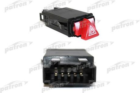 P15-0001 PATRON Выключатель аварийной сигнализации (10 контактов) AUDI: A6 (4B2, C5) 1.8/1.9TDi/2.0/2.4/2.5TDi/2.7T/2.8/3.0/3.7/4.2 97-05