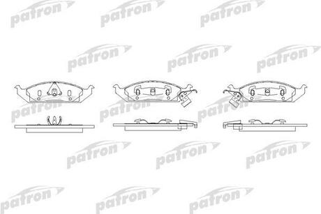 PBP1254 PATRON Колодки тормозные дисковые передн CHRYSLER: CIRRUS 94-00, STRATUS 95-, STRATUS кабрио 96-01, DODGE: STRATUS 95-