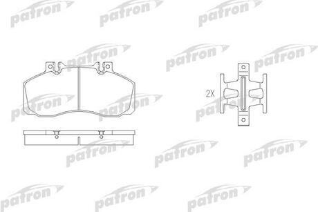 PBP501 PATRON Колодки тормозные дисковые передн MERCEDES-BENZ: T2/LN1 86-94, VARIO 96-