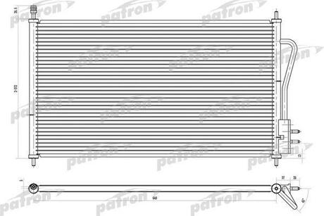 PRS1103 PATRON Радиатор кондиционера паяный FORD: FOCUS all, 98-04