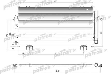 PRS1163 PATRON Радиатор кондиционера паяный TOYOTA: RAV 4 1.8/2.0, 00-