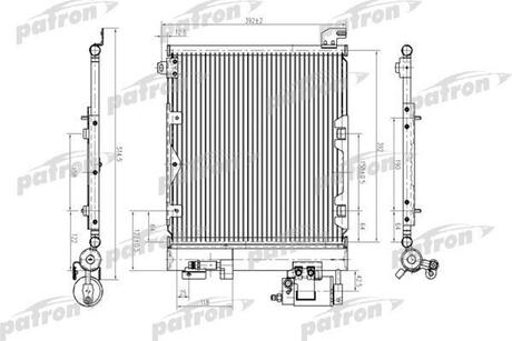 PRS1179 PATRON Радиатор кондиционера паяный OPEL: ASTRA G TD 98-
