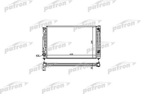 PRS3018 PATRON Радиатор системы охлаждения AUDI: A4, A4 Avant, 1.6/1.8/1.8T/1.9TDI, 95-01, (A/T)