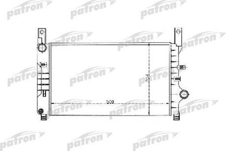 PRS3319 PATRON Радиатор системы охлаждения FORD: FIESTA 1.4-1.8D, 89-97
