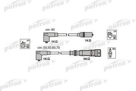 PSCI1013 PATRON Комплект проводов зажигания ABM18P VW: GOLF 1.0/1.3 85-/VENTO 1.6