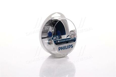 12336DVS2 PHILIPS Автолампа Philips 12336DVS2 DiamondVision H3 PK22s 55 W синяя