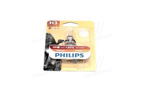12336PRB1 PHILIPS Автолампа Philips Vision H3 PK22s 55 W прозрачная 12336PRB1