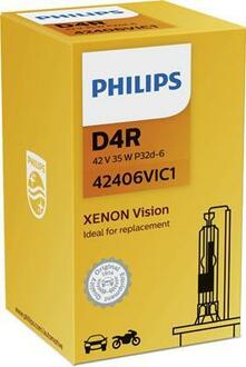 42406VIC1 PHILIPS Автолампа Philips 42406VIC1 Vision D4R P32d-6 35 W прозрачная