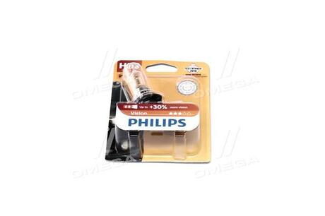 9005PRB1 PHILIPS Автолампа Philips Vision HB3 P20d 65 W прозрачная 9005PRB1