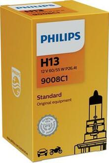 9008C1  PHILIPS Автолампа Philips 9008C1 Standard H13 P26.4t 55 W 60 W прозрачная