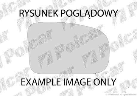 1326552E Polcar Стекло зеркала внешнего правый AUDI A3 02.99-