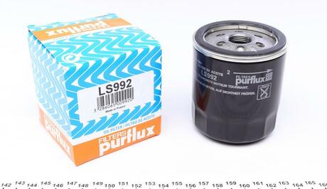 LS992 Purflux Фильтр масляный для двс