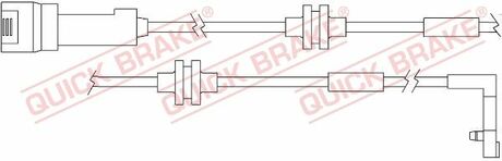 WS 0157A QUICK BRAKE Датчики износа тормозных колодок Quick Brake WS0157A OPEL Omega B 94- F (2 шт в к-те)