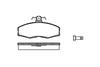 0154.00 REMSA Колодки тормозные дисковые передн Skoda Favorit 1.1/1.3 89>, Ford Sierra 1.3/1.6 82-86 (фото 3)