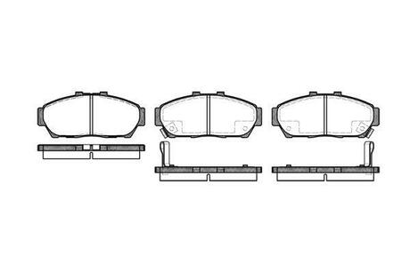 0464.02 REMSA Колодки тормозные дисковые передн Honda Integra 1.6i 16V DOHC 90-97