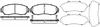 1171.12 REMSA Колодки тормозные дисковые /комплект 4 шт/ (фото 3)