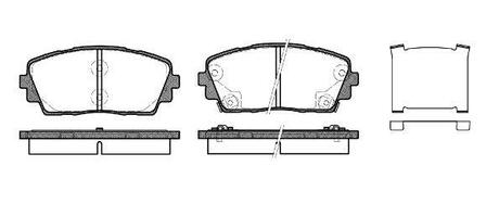 1481.02 REMSA Колодки тормозные дисковые передн Hyundai i10, KIA Picanto 1.0-1.2i/CRDi 04>