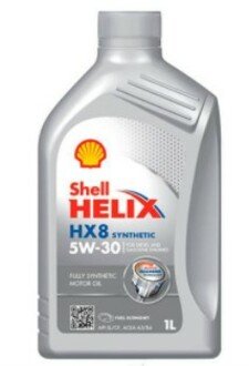 550040462 SHELL Масло моторное Shell Helix HX8 5W30, 1л, API SN/CF, ACEA A3/B3, A3/B4, MB 229.3, VW 502.00/505.00, Renault RN0700, RN0710