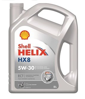 550048100 SHELL Масло моторное Shell Helix HX8 ECT 5W-30 (5 л)