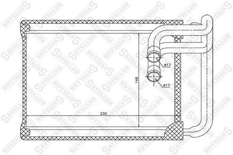 10-35130-SX STELLOX 10-35130-SX_радиатор печки!\ Hyundai Sonata 2.0/2.4/3.3 04>