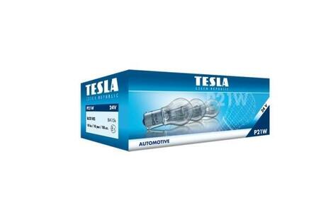 B52102 TESLA Автолампа Tesla Standard P21W BA15s 21 W прозрачная b52102