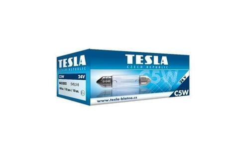 B85302 TESLA Автолампа Tesla Standard C5W SV8,5-8 5 W прозрачная b85302