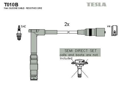 T010B TESLA Комплект проводов MB C200Kompr 96-> 2провода
