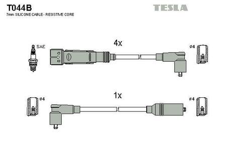 T044B TESLA Провода зажигания