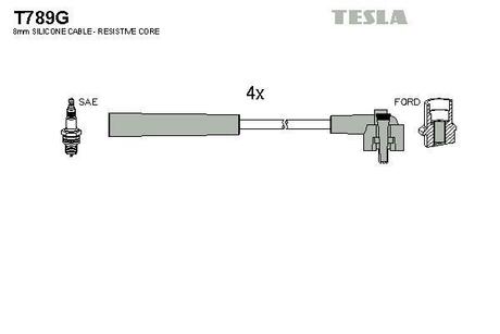T789G TESLA Провода зажигания