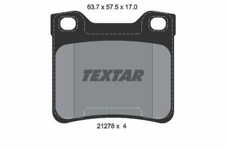 2127803 TEXTAR К-т дисков. тормоз. колодок