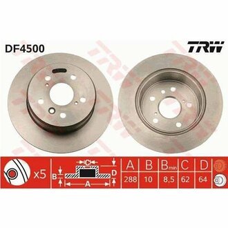 DF4500 TRW Тормозной диск