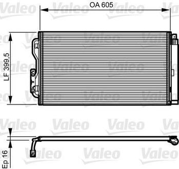 814191 Valeo Радиатор кондиционера BMW: 1-serie (F20) 125i 11-, 3-serie (F30/F80) 320i/328i 11- (с осушителем)