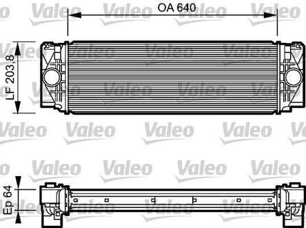 818732 Valeo Интеркулер VALEO 818732 2E0145804 VW Crafter 2.5TDI 06-