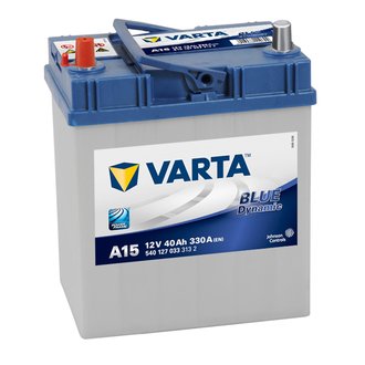 540127033 VARTA Аккумулятор VARTA BLUE DYNAMIC 12V 40Ah 330A (L+) 9,74kg 187x127x227 мм