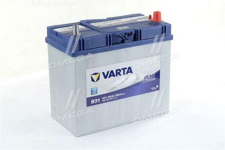 545155033 VARTA Аккумулятор VARTA BLUE DYNAMIC 12V 45Ah 330A (R+) 11,43kg 238x129x227 мм