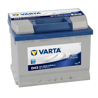 560127054 VARTA Аккумулятор VARTA BLUE DYNAMIC 12V 60Ah 540A (L+) 14,07kg 242x175x190 мм