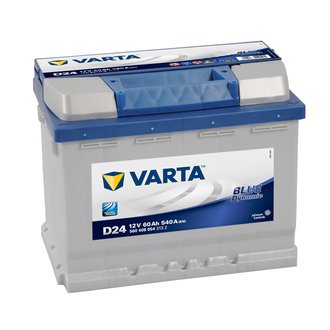 560408054 VARTA Аккумулятор VARTA BLUE DYNAMIC 12V 60Ah 540A (R+) 14,69kg 242x175x190 мм