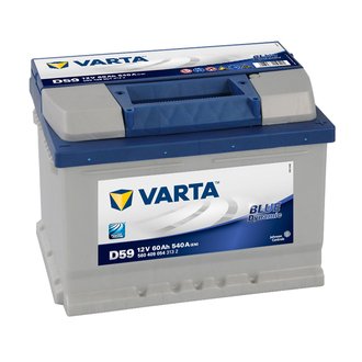 560409054 VARTA Аккумулятор VARTA BLUE DYNAMIC 12V 60Ah 540A (R+) 13,59kg 242x175x175 мм