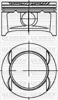 31-04214-000 YENMAK Поршень ДВС с кольцами Opel Astra/Corsa 1.4 16V X14XE =73.4 1.2x1.2x2 std 00>