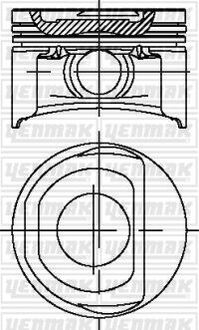 31-04266-000 YENMAK Поршень ДВС с кольцами Fiat Doblo/Idea 1.4 8V =72 1x1.2x2 std 03>
