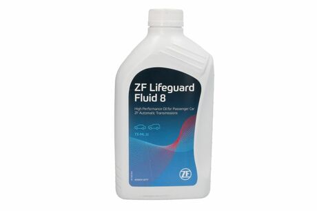 S671.090.312 ZF Жидкость гидравлическая ZF LIFEGUARDFLUID 8, 1л - синтетическая (зеленая) для АКПП 6HP28AF AUDI, 6HP19A, 6HP19X AUDI/VW