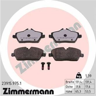 23915.975.1 ZIMMERMANN Тормозные колодки SBB BMW/MINI rd:z